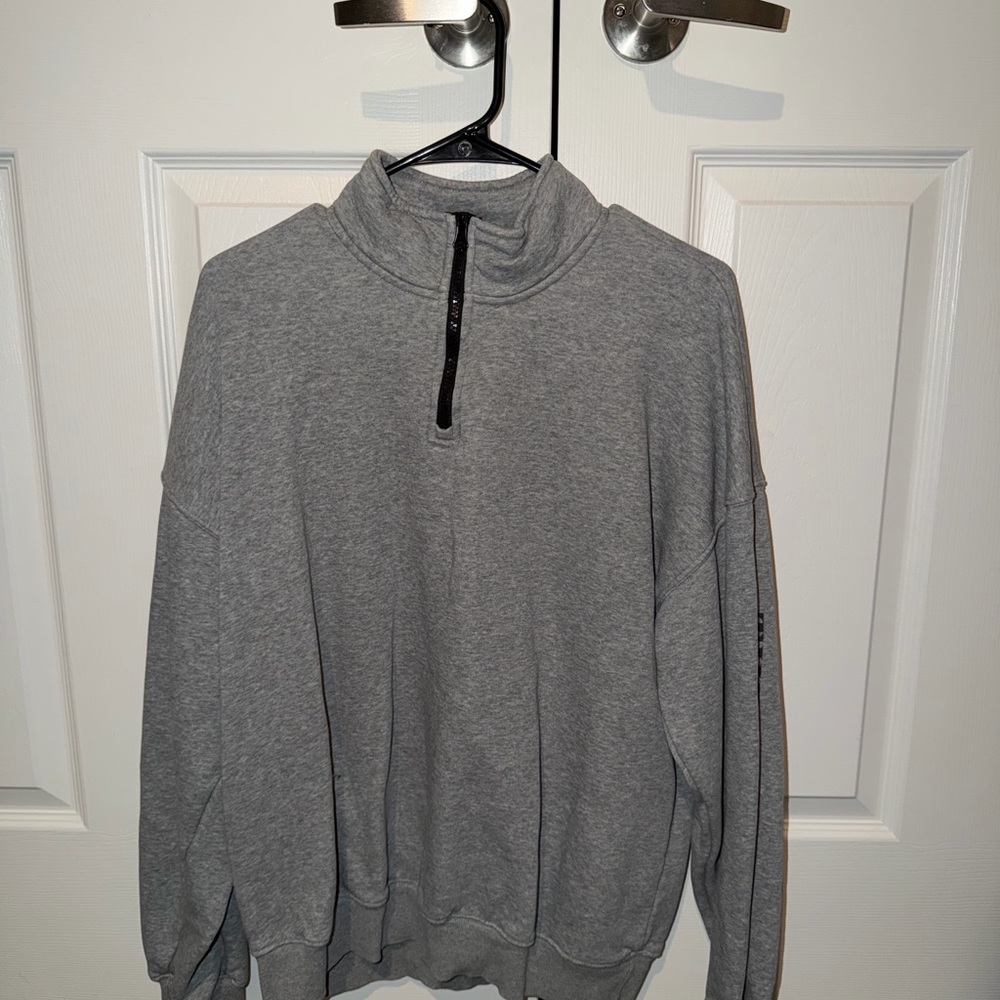 Taylor Swift Gray Half-Zip Sweatshirt